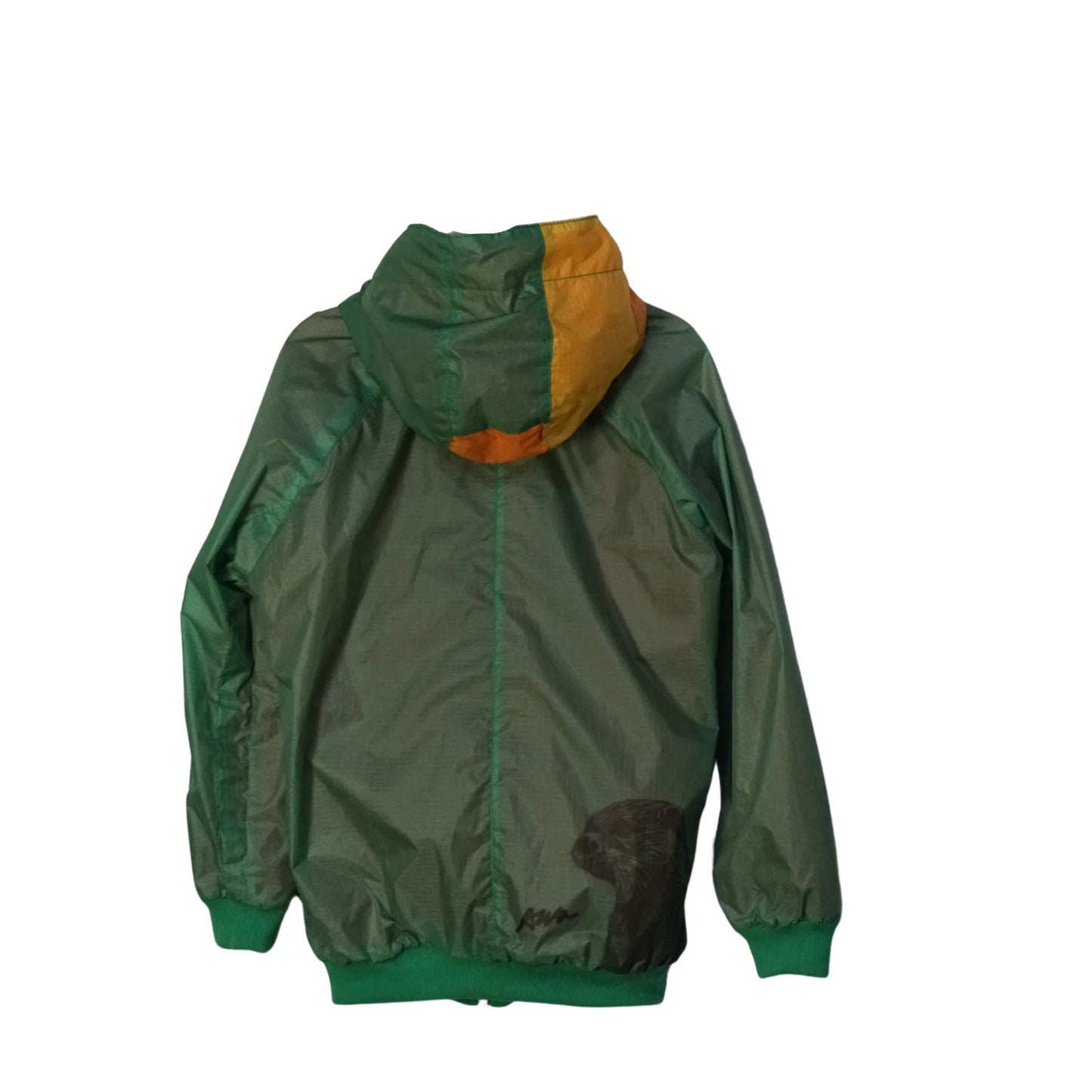Cortaviento Kids Verde Amarillo
