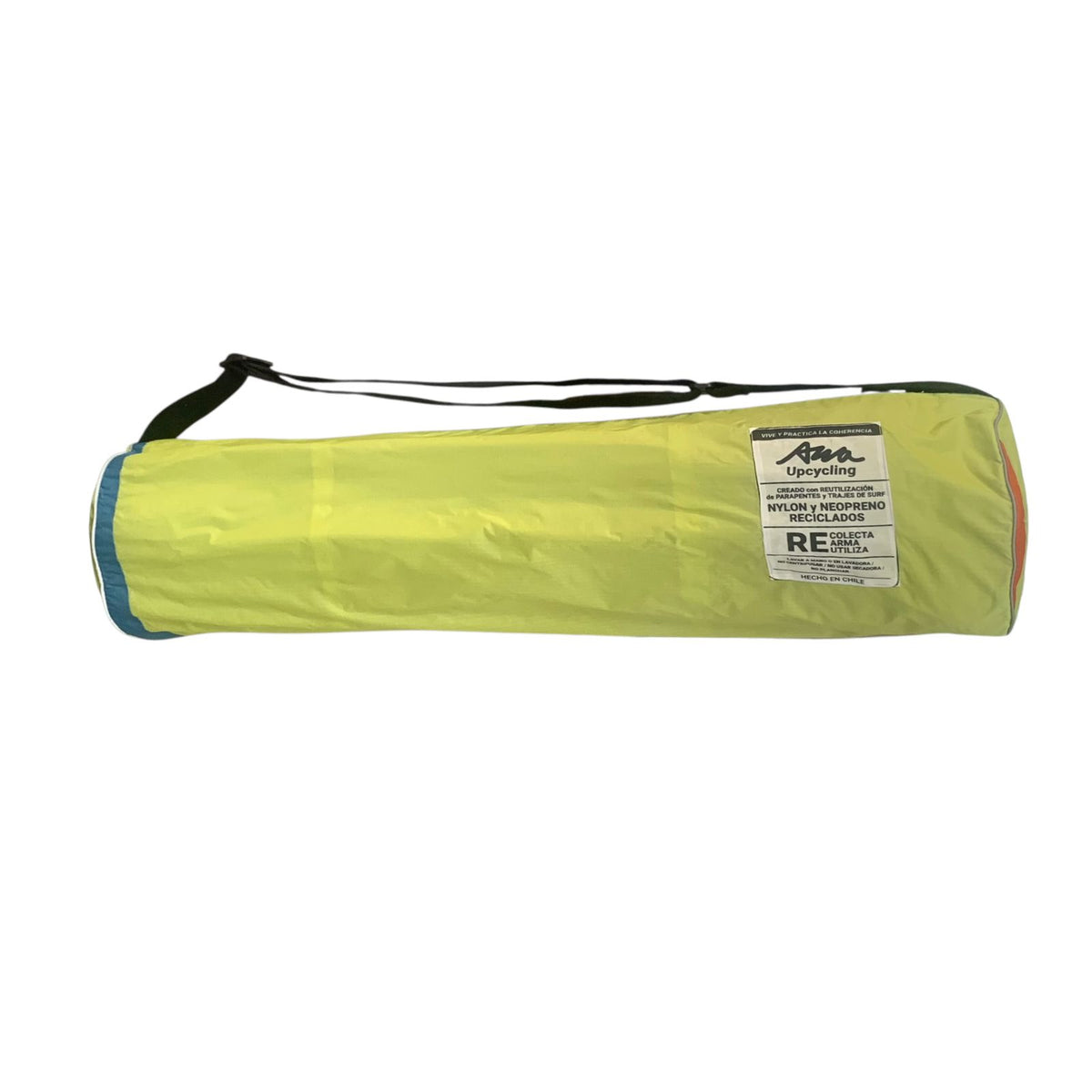 Porta Mat Verde Franja Azul