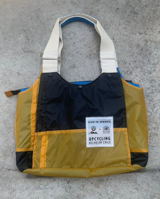 Bolso Porta Mat Amarillo Negro